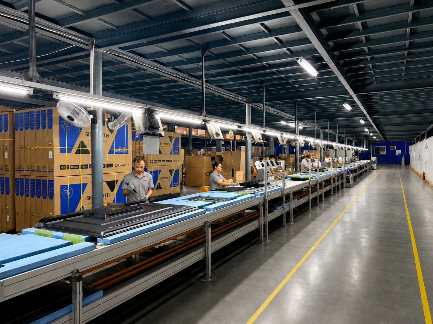 LED TV manufacturing line